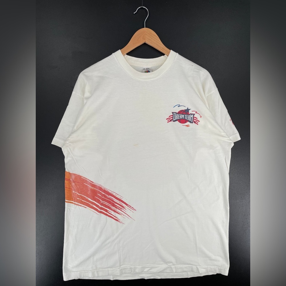 90’S USA NBA DREAM TEAM BASKETBALL MADE IN USA SIZE XL VINTAGE T-SHIRT / E6349T